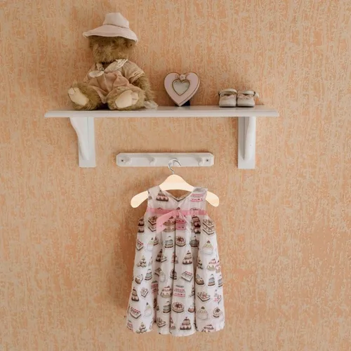 Vista 7 de Toddmomy 20 perchas de madera para muñecas, mini perchas para muñecas para accesorios en miniatura (4.7 in)