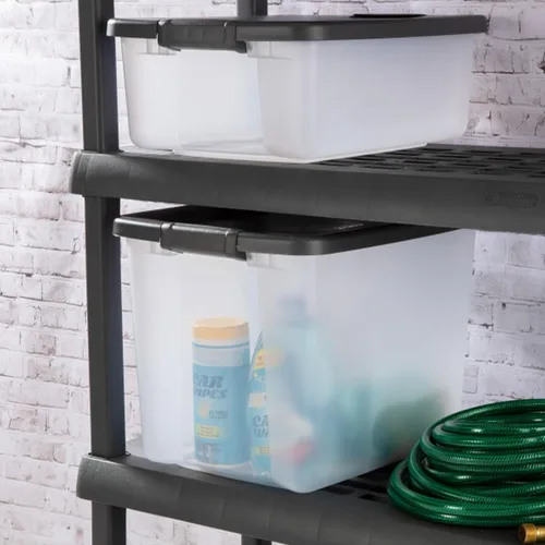 Vista 5 de Sterilite ShelfTote, contenedores de almacenamiento de plástico