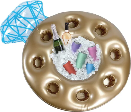 Vista 7 de Pop Fizz Designs Barra Inflable para Despedida de Soltera Enfriador de Bebidas y Barra de Piscina para Despedida de Soltera