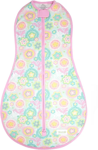 Vista 37 de Woombie Original Pink Blush Chevron One-Step manta de bebé, Pink Blush