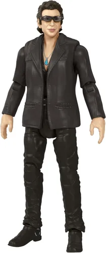 Vista 2 de Mattel Mundo Jurásico Juguetes Jurassic Park Colección Hammond Figura de Acción Dr. Ian Malcolm con Brazos Intercambiables y Accesorio, Regalo