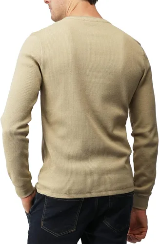 Vista 2 de H2H Chaqueta casual ajustada para hombre, cárdigans de manga larga, térmica Cmttl045-beige