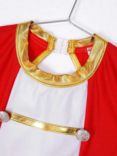 Vista 5 de ACSUSS Disfraz de maestro de anillos de circo para niñas, Halloween, fiesta de cosplay, sin mangas, leotardo vintage, ropa de baile
