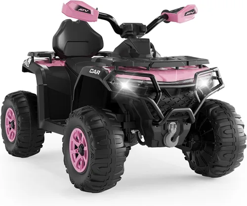 Vista 13 de 12V Kids ATV Ride on Toy with Remote ControlElectric 4 Wheeler for Kids 3-8 Black