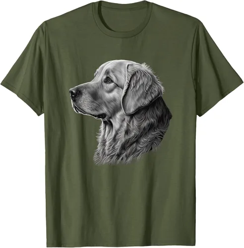 Vista 44 de Camiseta divertida Golden Retriever, Negro