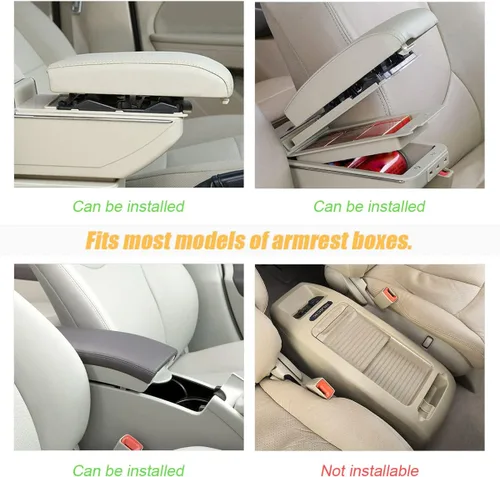 Vista 6 de Funda brillante para consola central de auto, almohadilla de reposabrazos de diamante de moda, cojín protector de brazo de cristal suave, accesorios
