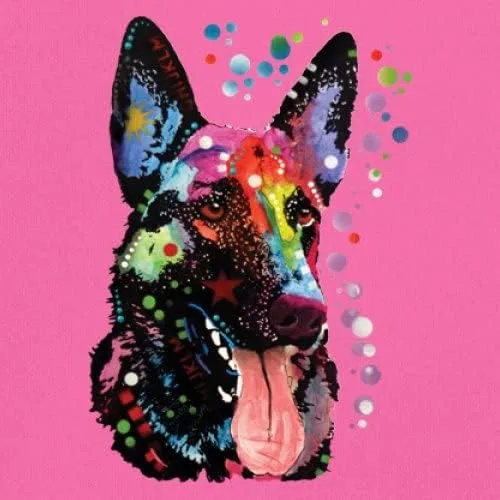 Vista 3 de Tee Hunt Dean Russo - Camiseta sin mangas para mujer, diseño de pastor alemán