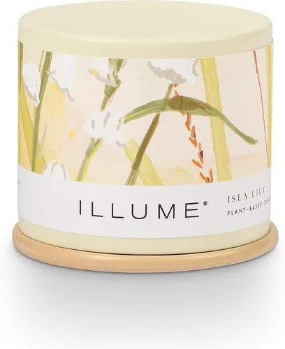 Vista 13 de Illume, Vela Leche de Coco Mango Demi Vanity Tin 3 onzas