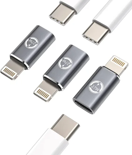 Vista 11 de Adaptador Lightning hembra a USB C macho cargador tipo C (paquete de 3) compatible con iPhone compatible con Samsung Galaxy Note S10 S20 S21 LG