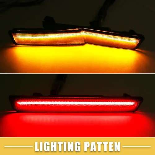 Vista 5 de 68195796AB - Luces de señal de giro delanteras y traseras para Dodge Challenger, luz LED roja ámbar, 2 pares