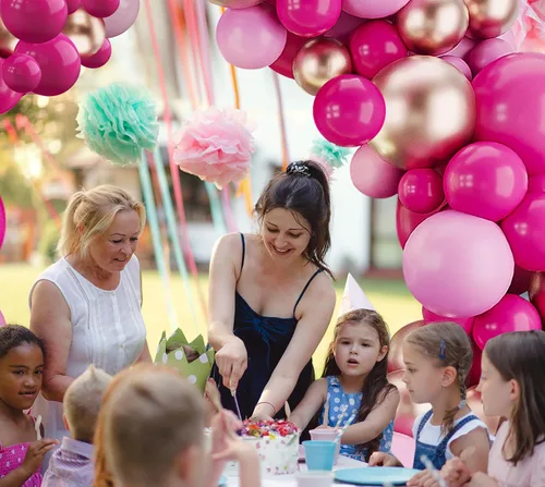 Vista 5 de Kit de arco de globos de oro rosa intenso, 123 piezas, guirnalda de globos de macarrón para revelación de género, cumpleaños, baby shower