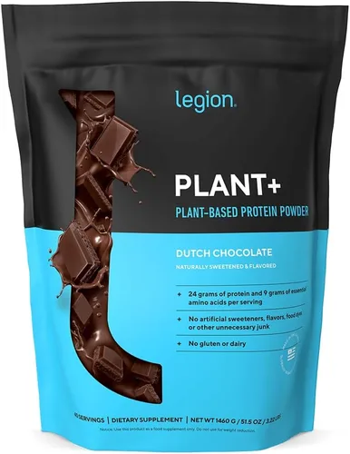 Vista 10 de LEGION Plant+ Proteína vegana en polvo, chocolate, arroz y guisantes, mezcla de proteínas a base de plantas. Sin gluten, sin OMG, endulzado