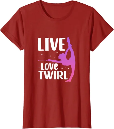 Vista 50 de Camiseta Twirl Baton Twirling Twirler Majorettes, Negro