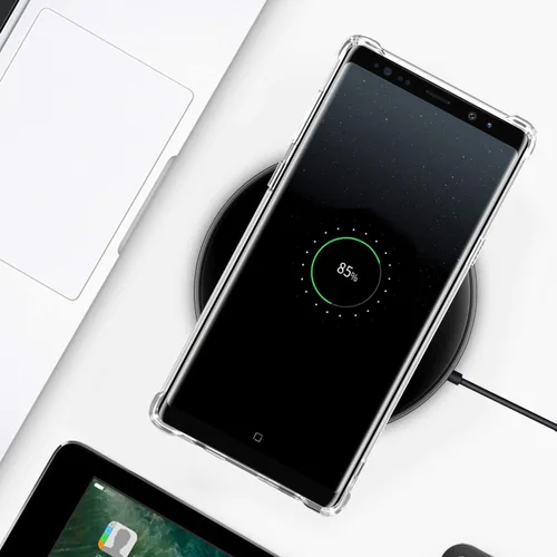 Vista 6 de Funda para Samsung Galaxy Note 9, Clear Note 9, a prueba de golpes, de poliuretano termoplástico, antideslizante, resistente a los arañazos, carcasa