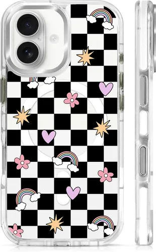 Vista 66 de Funda para iPhone 13/14 [compatible con Magsafe], funda magnética transparente de silicona a prueba de golpes con patrón de versículos de la Biblia