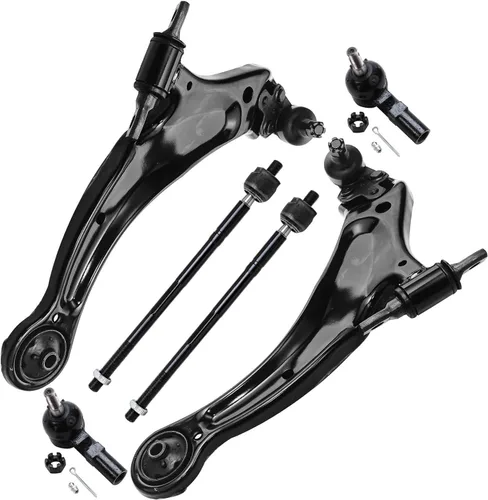 Vista 42 de Detroit Axle - Kit de extremo delantero para Chrysler 300 Dodge Charger 2011-2023 Challenger, 2 Lower Rearward Control Arms 2 Outer Tie Rods 2