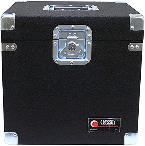 Vista 2 de Odyssey CLP100P Carpeted Pro Lp caso con hardware empotrado para 100 Lp de vinilo