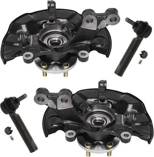 Vista 94 de Detroit Axle - Kit de nudillos traseros izquierdo FWD para Hyundai Santa Fe 2007-2009 Veracruz 2007-2012, reemplazo del conjunto de cojinete