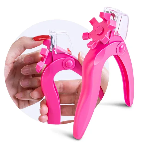 Vista 11 de AIRSEE Cortaúñas profesionales de acero inoxidable con ajustadores magnéticos para uñas acrílicas, postizas y de gel artificial, recortador de uñas