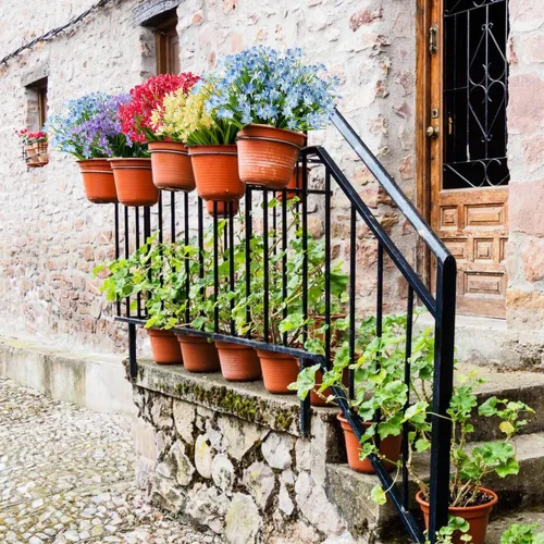 Vista 5 de 4 paquetes de flores artificiales de narcisos, vegetación artificial falsa resistente a los rayos UV, no se decolora, plantas de plástico sintético