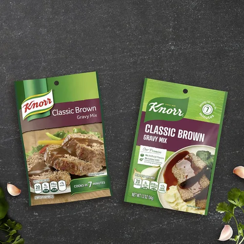 Vista 10 de Knorr Mezcla de salsa para deliciosas comidas fáciles y guarniciones, salsa marrón clásica sin sabores artificiales, sin MSG añadido 1.2 oz