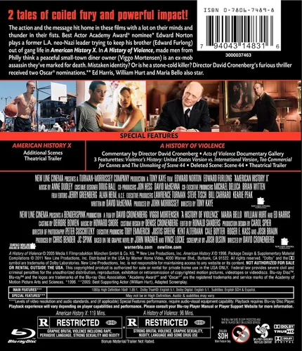 Vista 2 de American History X A History of Violence Blu-ray