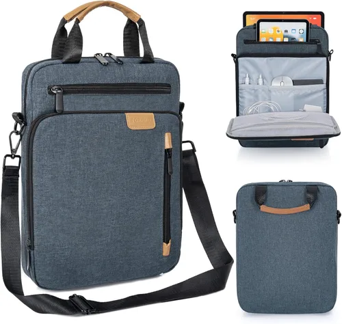 Vista 14 de TORIBIO Funda acolchada para portátil de 15 pulgadas Gris