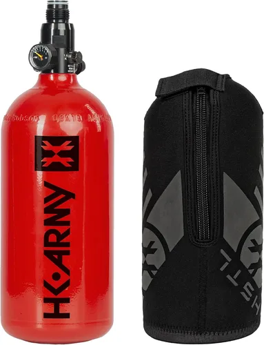 Vista 8 de HK Army Tanque de aire comprimido de aluminio HPA para paintball con sistemas de aire - Regulador estándar Negro