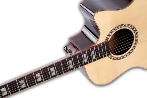 Vista 6 de Guitarra acústica de abeto sólido de 41 pulgadas cortada Stansen T-800C Guitarra