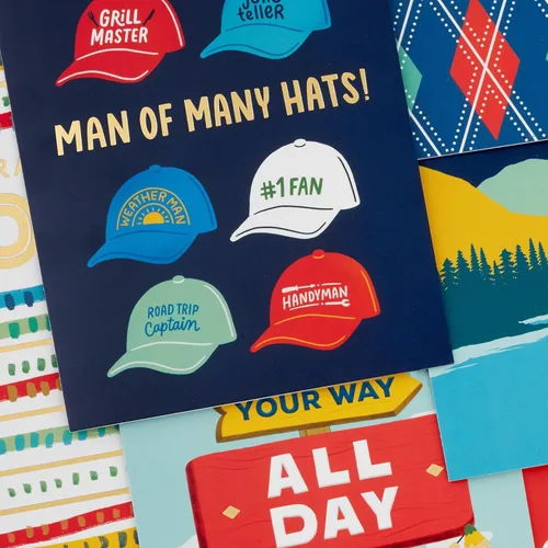 Vista 6 de Hallmark Surtido de tarjetas del día del padre (24 tarjetas con sobres, 6 diseños)