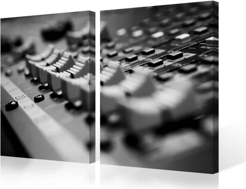 Vista 66 de Lienzo decorativo para pared, diseño de DJ Music Mixes the Track HD impreso en pinturas, 2 piezas, imágenes abstractas para sala de estar, obra
