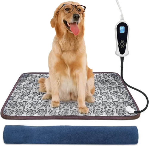 Vista 9 de Almohadilla térmica para gatos, (18 x 18 pulgadas), almohadilla térmica para mascotas para gatos, cachorros, manta térmica para perros