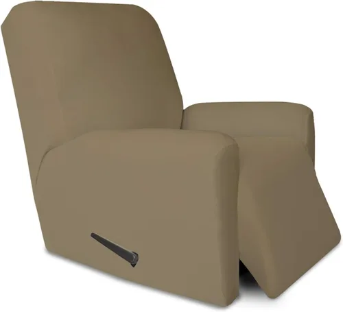 Vista 58 de PureFit Funda súper elástica para sofá reclinable con bolsillo, funda de sofá suave y antideslizante de elastano, lavable, protector de muebles