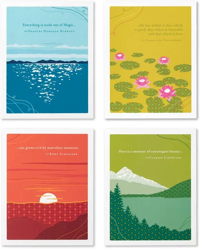 Vista 21 de Compendium Positively Green - Paquete de 4 tarjetas de aliento – Courage dear, heart (cuatro tarjetas en total, un diseño, con sobres)