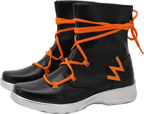 Vista 3 de Viper - Botas altas negras para mujer, disfraz de Halloween y cosplay