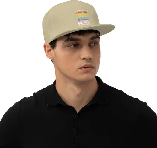 Vista 62 de Pride Flag in This House We Believe Science is Real Black Lives Matter Baseball Hats for Men Dad Hat,Black
