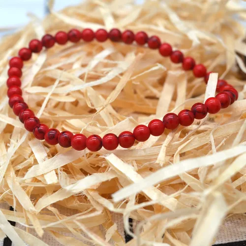 Vista 6 de Pulsera de piedras preciosas naturales con cuentas de 532 de pulgada, para parejas