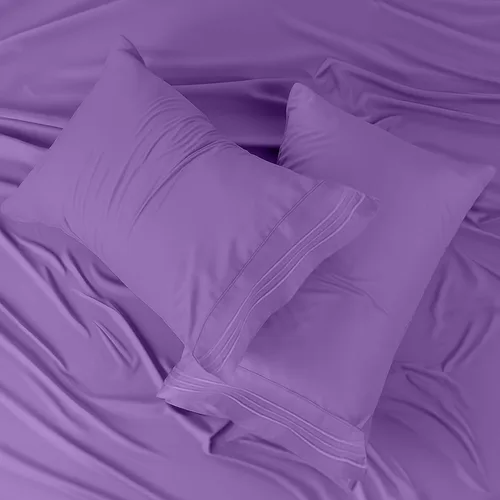 Vista 177 de LUX Décor - Juego de sábanas Twin de microfibra ultrasuave de 3 piezas con sábana encimera, sábana bajera de 16 pulgadas de profundidad y funda