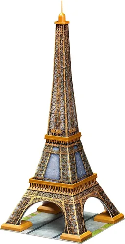Vista 4 de Kit de construcción de la Torre Eiffel Ravensburger con 216 piezas 3D