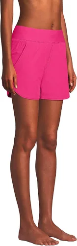 Vista 4 de Lands' End Pantalones cortos de natación para mujer, de secado rápido, cintura elástica, 5 pulgadas