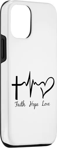 Vista 3 de Funda para iPhone 12/12 Pro Faith Hope & Love Christians