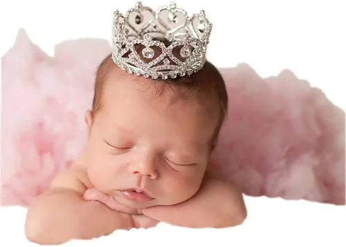 Vista 6 de Diadema para sesiones de fotos para recién nacidos, de cristal, princesa, fiesta, accesorios de fotografía