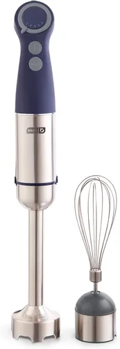 Vista 9 de Dash Chef Series - Batidora de mano de inmersión de 5 velocidades con cuchillas de acero inoxidable, accesorio para batidora y guía de recetas