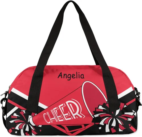 Vista 5 de Cheerleader - Bolsas de lona para niñas, para animadoras, deportes, gimnasio, animadoras, bolsa de lona, Animación personalizada 4