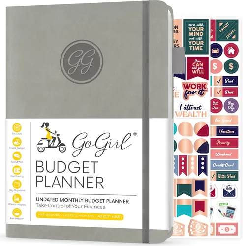 Vista 12 de GoGirl Planificador de Presupuesto – Organizador Mensual de Planificación Financiera, Libro de Presupuesto. Cuaderno de Seguimiento de Gastos, Negro