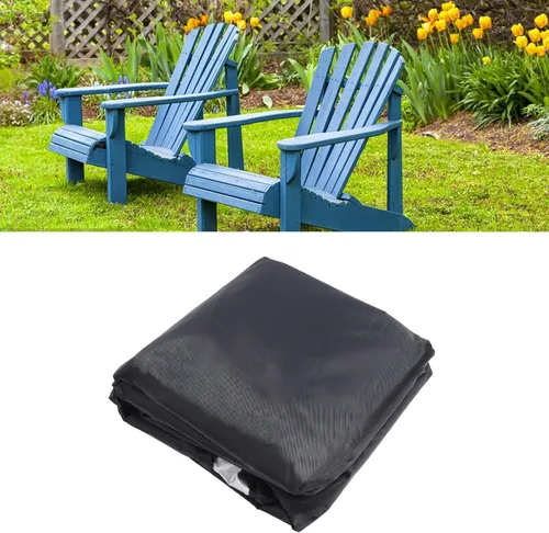 Vista 2 de Funda para silla al aire libre, hebilla negra, impermeable, para silla de patio, para césped