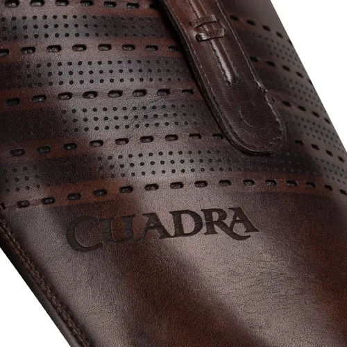 Vista 6 de Cuadra Botas urbanas para hombre en piel auténtica pitón marrón, Marrón