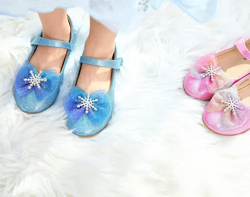 Vista 3 de THEE BRON Zapatos de vestir para niñas pequeñas, zapatos planos de ballet Mary Jane, zapatos de fiesta de princesa
