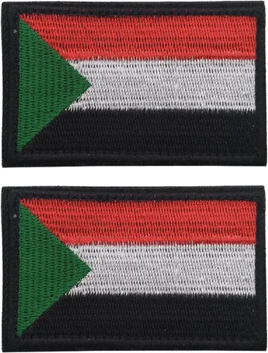 Vista 103 de 2 unidades AliPlus Parches de bandera de Afganistán bordados, parches tácticos militares de moral con gancho y bucle