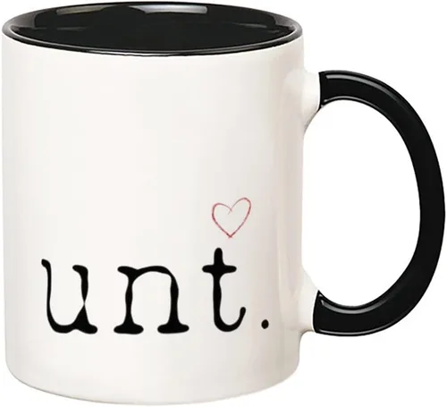 Vista 2 de Fonhark - Taza de coño. Taza de corazón coño. Humor adulto, ofensivo, travieso, grosero, taza de café novedosa de 11 onzas